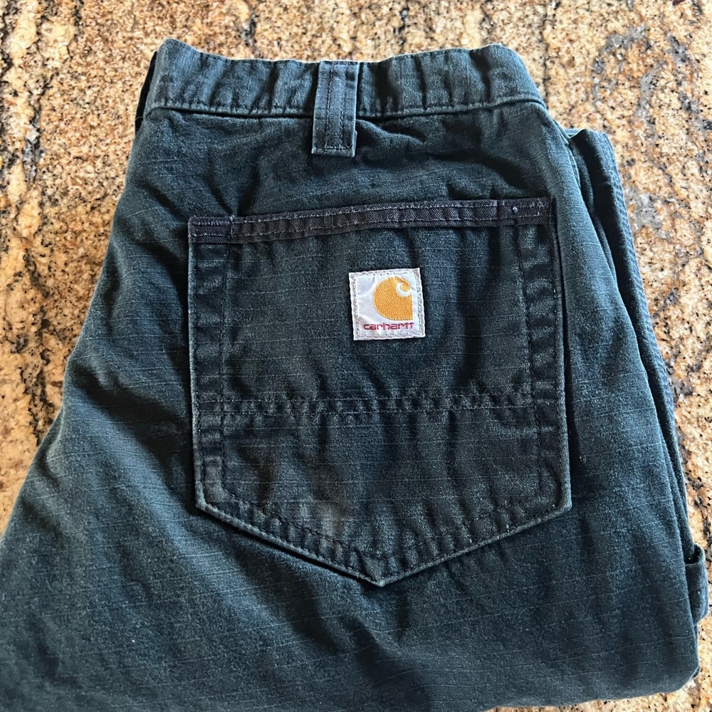 Carhartt Men's Dark Green Relaxed Jeans